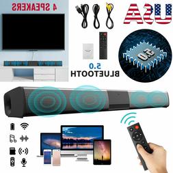 Bluetooth Sound Bar Wired Wireless Bass Subwoofer Home Theat