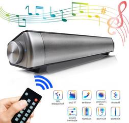 Portable Soundbar for TV/PC, Wired & Wireless Bluetooth Spea